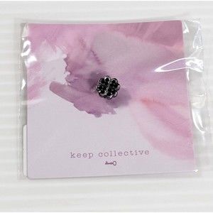 KEEP Collective Keepsake Clover Hematite Charm Stella Dot Bracelet Charm RETIRED